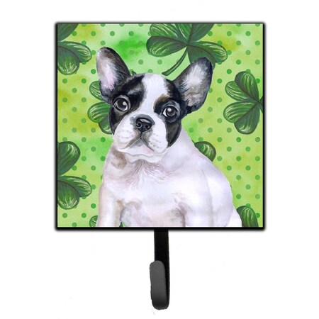 Carolines Treasures French Bulldog Black White St Patricks Leash or Key Holder BB9884SH4